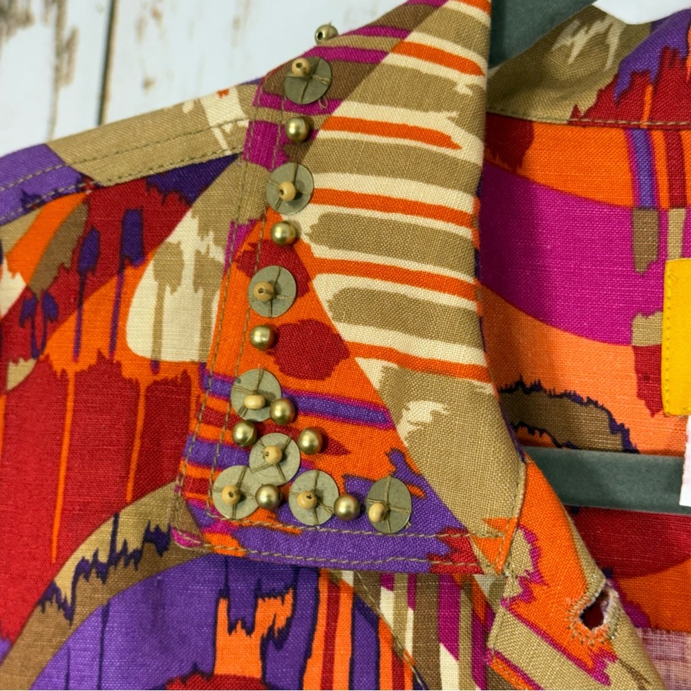 Ruby Rd. Vibrant Multicolor Blazer, Beaded Collar… - image 5